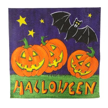 Комплект от 20 бр. Сервиети - Модел: Halloween (6 компл.)