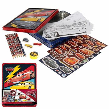 DISNEY CARS 3D Творчески Комплект в Метална Кутия (12 бр.)