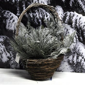 ГОЛЯМА ЛУКСОЗНА КОЛЕДНА КОШНИЦА / УКРАСА ЗА ВРАТА (4 бр.)