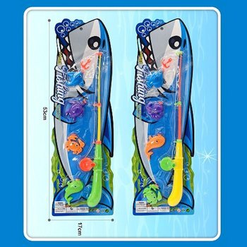 МАГНИТНА ИГРА ЗА РИБОЛОВ НА КАРТА - 16x53x3,5 см (12 бр.)