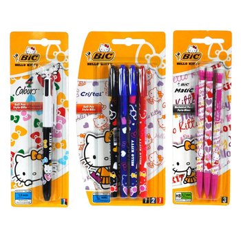АСОРТИМЕНТ ХИМИКАЛКИ BIC HELLO KITTY НА КАРТОН (12 бр.)