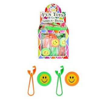 ВЕСЕЛИ SMILEY ИЗСТРЕЛВАЧКИ НА ДИСКОВЕ В ДИСПЛЕЙ (48 бр.)