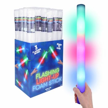 LED светещи палки от пяна - многоцветни парти палки в дисплей (24 бр.)