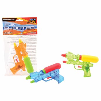AQUA FUN - ВОДНИ ПИСТОЛЕТИ, 16 см - С КАРТОНЕНА ЗАКАЧАЛКА (12 бр.)