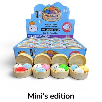 RAGE - Squishy MINI&rsquo;S EDITION Скуиши Кнедлички Dumplings МАЛКИ (5.3 x 5.3 x 4.1 см) Viral 2026 Fidget Toy (24 бр.)