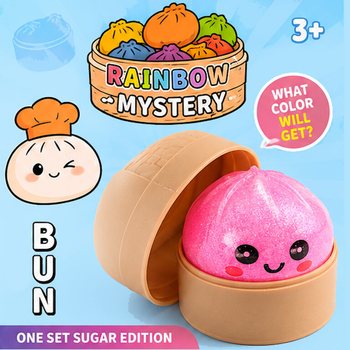 RAGE - Скуиши SUGAR EDITION Bun Dumplings МАЛЪК (5.3 x 5.3 x 4.1 Cm) Viral 2026 Fidget Toy (24 бр.)