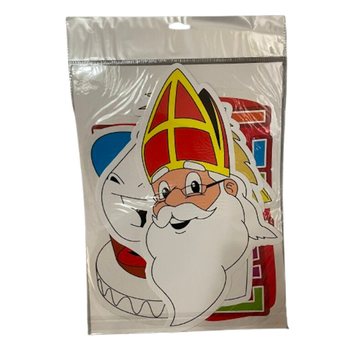 SINTERKLAAS SINT & PIET - ДВУСТРАННИ ДЕКОРАТИВНИ ТАБЕЛИ, КОМПЛЕКТ ОТ 4 ЧАСТИ (6 бр.)