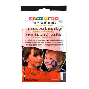 SNAZAROO - 6 Шаблона за Рисуване върху Лице (12 бр.)