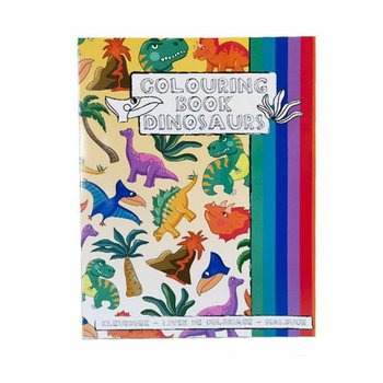 Книга за Оцветяване Динозаври A4, 21x28 см, със Стикери (12 бр.)