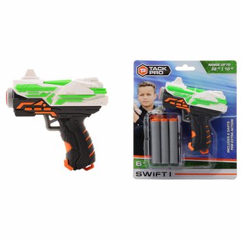 Играчка пистолет Tack Pro Swift I с 6 меки стрели - 11 см