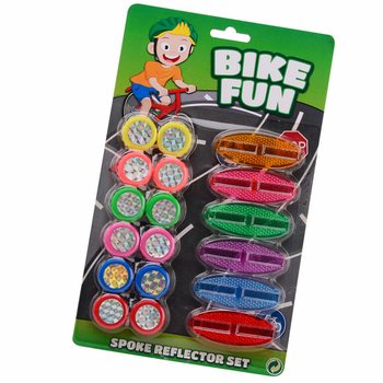 BIKE FUN - Комплект от 18 Части Светещи Отразители за Спици на Велосипед (1 бр.)