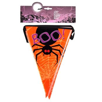 Гирлянд с флагчета BOO Паяк - 6 метра (6 бр.)