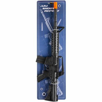 Играчка пушка M16 с тракащ звук на карта (6 броя)