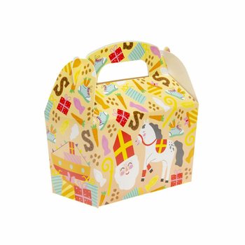 Кутийки за лакомства Свети Николай 12x12.5x6 см (12 бр.)
