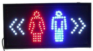 LED Рекламна Табела - ТОАЛЕТНА / WC