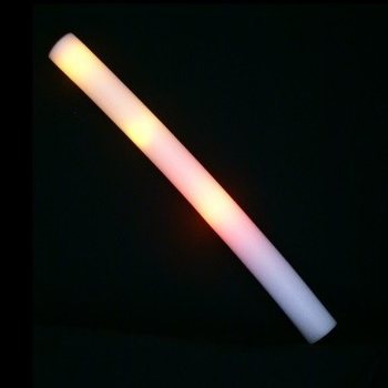 Светеща LED Пяна Палка Едноцветна - Парти Палка - Оранжева (24 бр.)