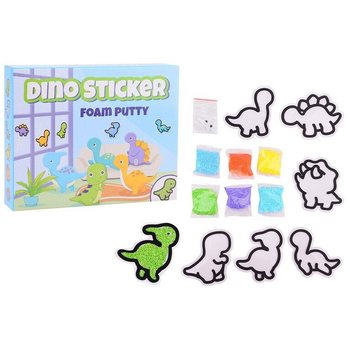 ДИНО СТИКЕРИ - КОМПЛЕКТ FOAM PUTTY - НАПРАВИ СВОИ ДИНО СТИКЕРИ ОТ ПЯНА (24 бр.)