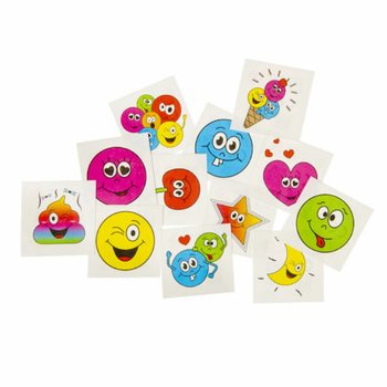 Временни татуировки Smiley - Дисплей 48 пакета