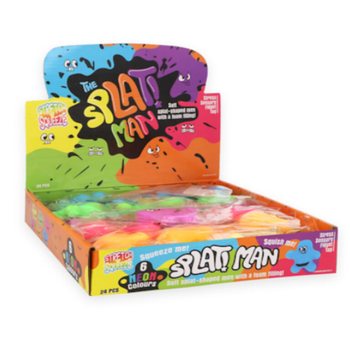 SQUEEZY SPLAT MAN - МИКС ЦВЕТОВЕ - В ДИСПЛЕЙ (24 бр.)