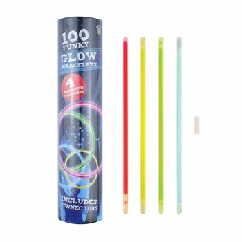 Светещи Гривни Glow - 100 Броя в Тубус