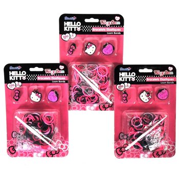 Комплект за Ластични Гривни с Висулки Hello Kitty (12 бр.)