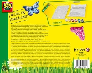 SES Creative Комплект за отливане и боядисване - Пеперуди (1 бр.)