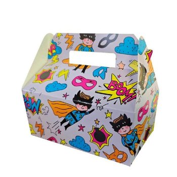 Кутия за детско меню Superhero - 22.5 x 12 x 9.5 см (24 бр.)