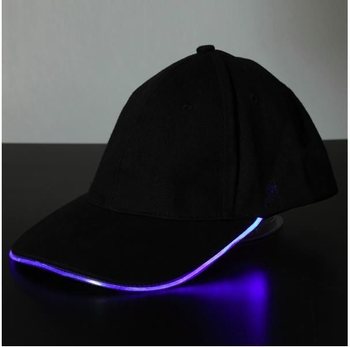 СВЕТЕЩА LED ШАПКА / ПАРТИ ШАПКИ - ЦВЯТ: ЛИЛАВ (12 бр.)