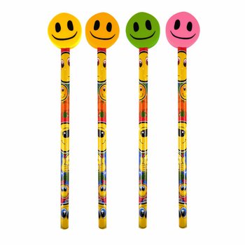 Весел Молив Smiley с Гума (24 бр.)