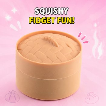 RAGE - Скуиши SUGAR EDITION Bun Dumplings МАЛЪК (5.3 x 5.3 x 4.1 Cm) Viral 2026 Fidget Toy (24 бр.)