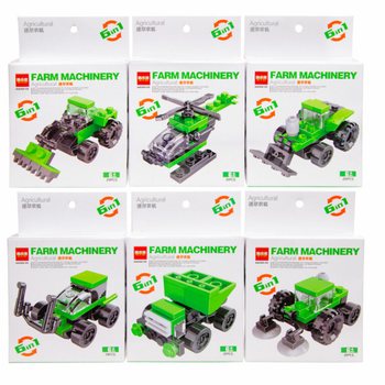 Конструктор BRICKS - Земеделски Машини (12 бр.)
