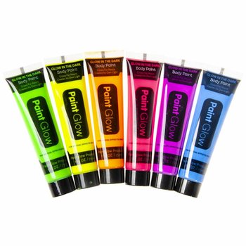 NEON Glow in the Dark Боя за Лице - UV Активна (Дисплей 24 бр)