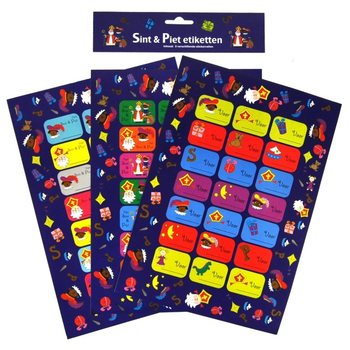3 ЛИСТА - &Epsilon;&Tau;&Iota;&Kappa;&Epsilon;ТИ ЗА ПОДАРЪЦИ SINTERKLAAS (12 бр.)