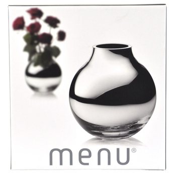MENU Кръгла Ваза Сребриста | Луксозна Ваза Сфера B2B