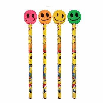 Весели моливи Smiley с гума (24 броя)