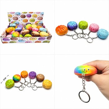 RAGE - КЛЮЧОДЪРЖАТЕЛИ SQUISHY DUMPLINGS - МИКС ЦВЕТОВЕ - В ДИСПЛЕЙ (24 бр.)