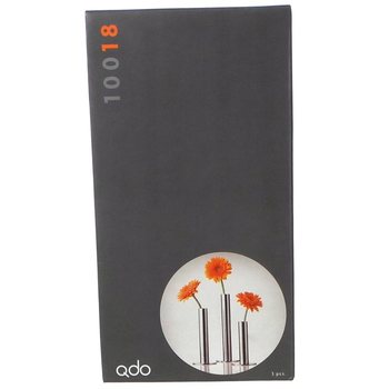 QDO - Вази от неръждаема стомана за 1 цвете, комплект от 3 (1 комп.)
