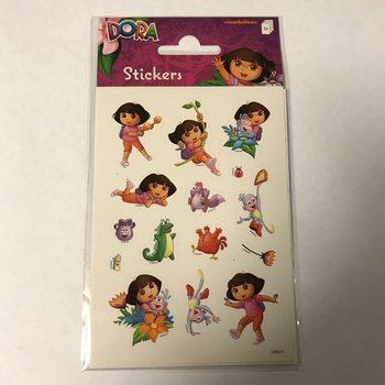 Лист със Стикери Dora - Разм. 16 x 9 см (10 бр.)