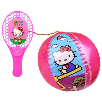 Комплект Хилка с Надуваема Топка на Ластик Hello Kitty (12 бр.)