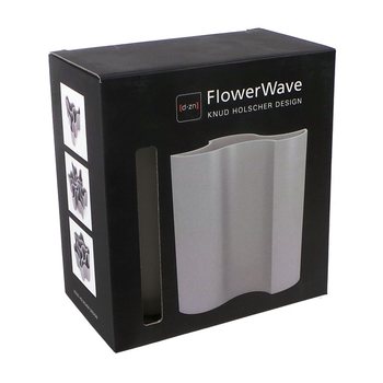 D-ZN - Ваза за Цветя FLOWERWAVE - Бяла (1 бр.)