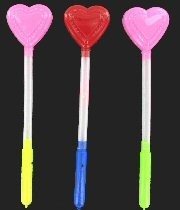 Светеща LED Палка - Модел Сърце (10 бр)