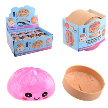 RAGE - Скуиши SUGAR EDITION Bun Dumplings МАЛЪК (5.3 x 5.3 x 4.1 Cm) Viral 2026 Fidget Toy (24 бр.)