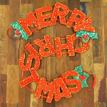 ЛУКСОЗЕН КОЛЕДЕН ГИРЛЯНД MERRY CHRISTMAS (6 бр.)