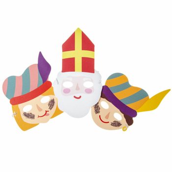 SINTERKLAAS - ПЕНЕНИ МАСКИ СВЕТИ НИКОЛА И ПИЕТ (48 бр.)