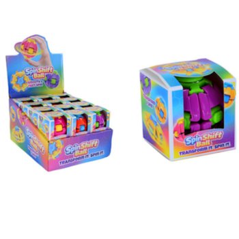 SPIN & POP FIDGET СПИНЪР ТОПКА - SPIN SHIFT BALL - В ДИСПЛЕЙ (24 бр.)
