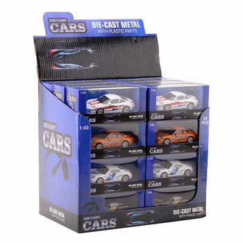 DIE CAST СУПЕР СПОРТНИ КОЛИ, МАЩАБ 1:43 В ДИСПЛЕЙ (24 бр.)