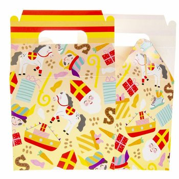 SINTERKLAAS КУТИЯ ЗА МЕНЮ / КУТИЯ ЗА ПОДАРЪЦИ 14x10x17 см (12 бр.)