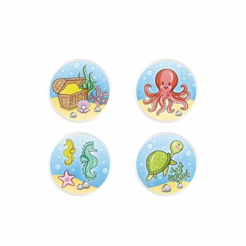 MIX SEA LIFE / МОРСКИ ЖИВОТНИ - ПОДСКАЧАЩИ ТОПЧЕТА Ø3.3 cm (100 бр.)