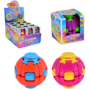SPIN & POP FIDGET СПИНЪР ТОПКА - SPIN SHIFT BALL - В ДИСПЛЕЙ (24 бр.)