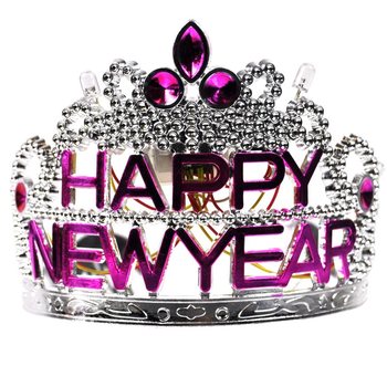 Корона HAPPY NEW YEAR с осветление (10 бр.)